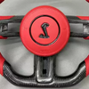 Ford Bronco Custom Carbon Fiber Steering Wheel Perforated Nappa Leather Ford Model Steering Wheel