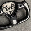 Yoke Style Tesla Steering Wheel Tesla Custom Real Carbon Fiber Model 3 Yoke Steering Wheel