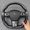 Customized All Carbon Fiber Steering Wheel for Tesla Model 3 Model Y with Airbag Cover