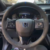 Custom DIY Car Steering Wheel Cover Suede 100% Fit For Honda Civic 10th Gen 2016-2018 Auto Interior Accessories Steering Wrap
