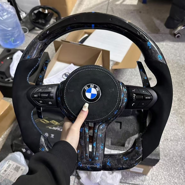 Customized forged carbon fiber BMW 3 Series F30 F31 F34 F35 steering wheel