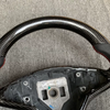 Tesla Custom Real Carbon Fiber and Nappa Leather Steering Wheel for Model 3 Y Ergonomic Customization