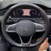 Custom Car Steering Wheel Cover 100% Fit For Volkswagen VW Golf 8 Passat ID.3 Arteon Caddy 2019-2022 Auto Interior Accessories