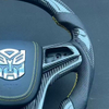 Chevrolet Carbon Fiber Steering Wheel for Camaro Malibu with Leather Airbag Cover