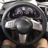DIY Car Steering Wheel Cover Microfiber Leather Braid Ventilation For Subaru Outback Legacy 2009 2010 2011 2012 Car Accessories