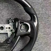 Bright Carbon Fiber Steering Wheel for Honda Buick with Thumb Grip Patch