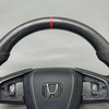 Honda Custom Real Carbon Fiber Civic Steering Wheel Perforated Nappa Leather Honda Civic Si EX LX Model Steering Wheel