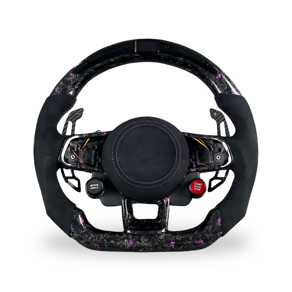 R Line Style Carbon Fiber Leather For Steering Wheel For Vw Golf Passat For Cc Jetta Gti Custom Marker Stripe
