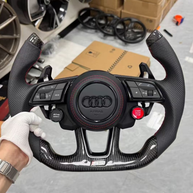 Audi sport steering wheel, leather multifunctional steering wheel, suitable for Audi series