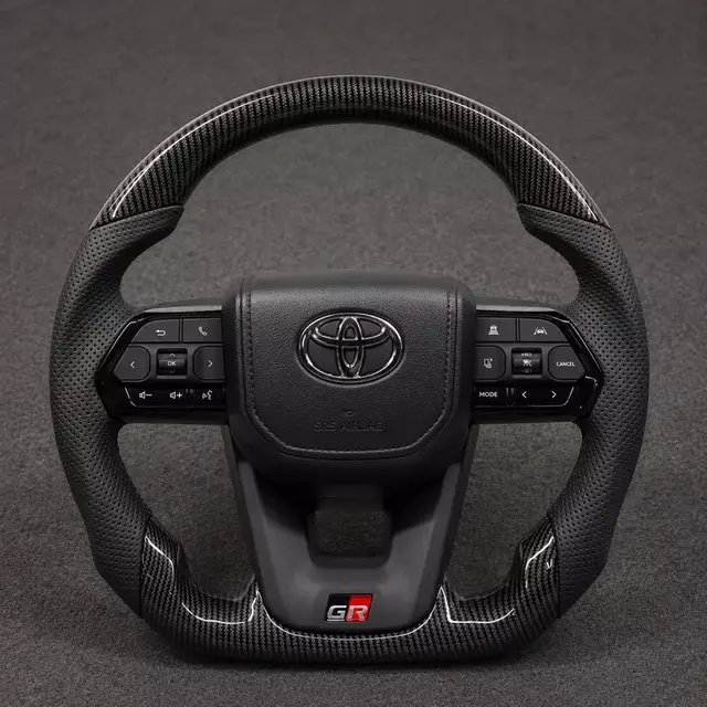 Carbon Fiber Toyota Corolla Camry Crown Prius Supra RAV4 Steering Wheel Paddle Shifters LED Multifunction