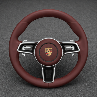Custom Porsche 718 986 987 981 982 Series Real Carbon Fiber Steering Wheel 2004-2026 - YINGGEN