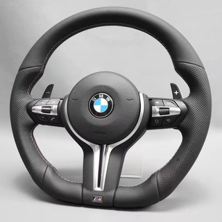 Genuine Nappa leather steering wheel suitable for BMW M3/M5/M6 E90 E92 F10 F15 F3018 (2012-2019)