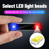 Solar Auto-Charging Vibration Sensing LED Warning Strobe Light, Wireless Red Blue Flash Safety Marker Light for All Vehicles