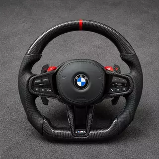 Custom BMW real carbon fiber modified steering wheel X5 X5M G05 G18 G05M 2019-2025-YINGGEN