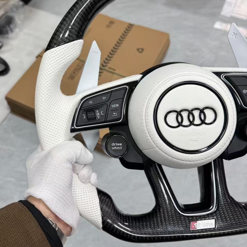 High quality Audi steering wheel, fine stitching, optional heated sport steering wheel, car interior replacement parts