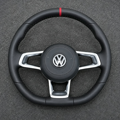 Volkswagen Golf 6 Typ5K PQ35 GTI Golf R 2008-2013 Custom Nappa Leather Steering Wheel - YINGGENE