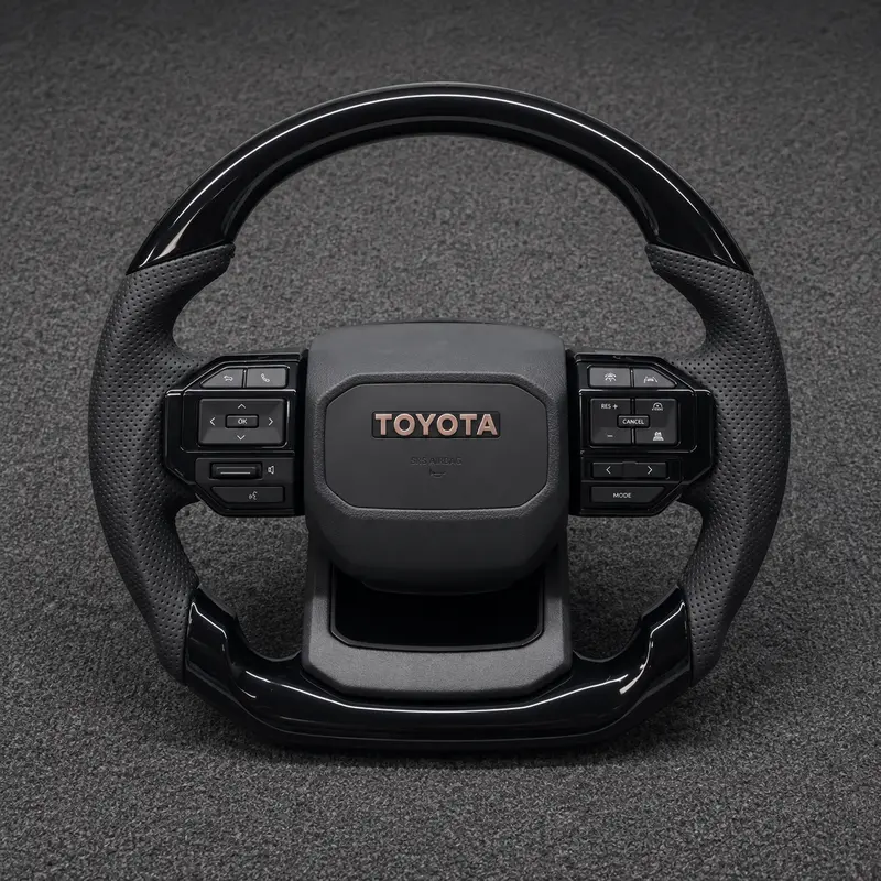 Custom Toyota full series Corolla Camry Crown Prius Supra RAV4 real carbon fiber steering wheel 2017-2024-YINGGENE
