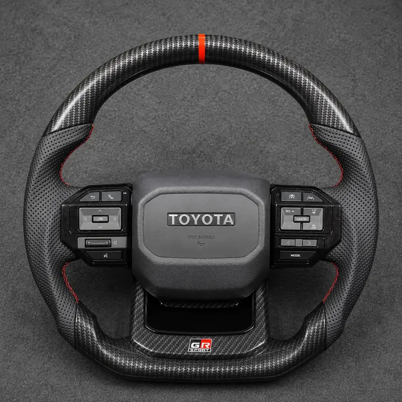 Custom Toyota full series Corolla Camry Crown Prius Supra RAV4 real carbon fiber steering wheel 2017-2024-YINGGENE
