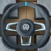 Sport perforated leather steering wheel for Volkswagen, aftermarket auto modification interior accessory