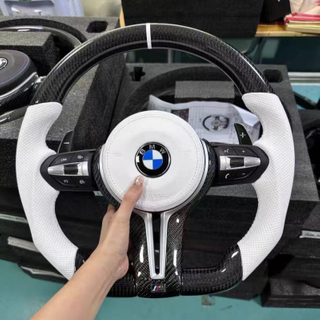Bright Carbon Fiber Steering Wheel for BMW X5 F15 F16 F32 F80 F82 F90