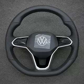 Volkswagen Golf 8 MQB Evo GTI 2019-2026 Golf R Custom Nappa Genuine Leather Steering Wheel -YINGGEN