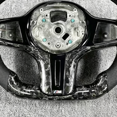 Real carbon fiber BMW steering wheel custom forged carbon fiber suitable for BMW G12 G06 G05 G11 G22 (20192026)-YG