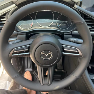 Custom Car Steering Wheel Braid Cover 100% Fit For Mazda 3 Axela 2019 2020 CX-30 2020 MX-30 2020 Auto Interior Accessories