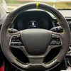 Custom Car Steering Wheel Braid Cover Soft 100% Fit For Hyundai Elantra 4 2016-2019 Solaris 2017-2019 Car Products Steering Wrap