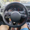 Custom Car Steering Wheel Braid Cover Non-Slip100% Fit For Audi A3 A4 A5 A6 A7 Allroad RS S6 S7 S8 Car Products Steering Wrap