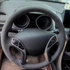 Custom Car Steering Wheel Braid Cover 100% Fit For Hyundai Elantra 2011-2016 Avante i30 2012-2016 Car Products Steering Wrap
