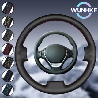 Custom Car Steering Wheel Braid Cover 100% Fit For BMW F20 F45 F30 F31 F34 2013-2018 F32 F33 F36 Car Products Steering Wrap