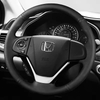 Custom Car Steering Wheel Braid Cover Genuine Leather 100% Fit For Honda Fit CRV Crider Honda Civic Auto Interior Accessories