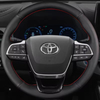 Custom Car Steering Wheel Braid Cover Genuine Leather Fit For Toyota Sienna 2021 2022 Highlander 2020-2022 Highlander Hybrid
