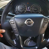 Custom Car Steering Wheel Cover Carbon Fiber Genuine Leather 100% Fit For Nissan Patrol Infiniti QX56 QX80 Car Accessories