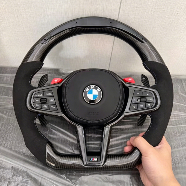 For BMW M3 G31 M4 G32 M5 G01 M6 F90 G11 True Carbon Fiber Steering Wheel