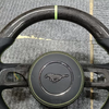 Ford Custom Real Carbon Fiber Mustang Steering Wheel 12 O'Clock Ring Ford Steering Wheel