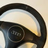 Custom Car Steering Wheel Cover 100% Fit For Audi A4 B6 2002 A3 3-Spoke 2000-2003 Audi TT 1999-2005 Car Products Steering Wrap
