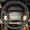 Custom Car Steering Wheel Cover 100% Fit For BMW E46 318i X5 E53 325i E39 Car Accessories DIY Genuine Leather Steering Wrap
