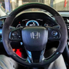 Custom Car Steering Wheel Braid Cover Soft 100% Fit For Honda Civic 10 X CR-V CRV Clarity 2016-2022 Car Products Steering Wrap