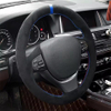 Custom DIY Soft Comfortable Suede Car Steering Wheel Braid Cover 100% Fit For BMW 5 6 7Series M5 F10 F11 F07 F12 F13 F06 F01 F02