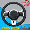 Custom Car Steering Wheel Braid Cover 100% Fit For Mitsubishi Lancer Evolution EVO X 10 2008 2009 2010 2011 2012 2013 2014 2015