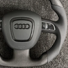  Audi Matte Carbon Fiber Steering Wheel with Nappa Leather for A3/Q3/S3/A4/A4L/A5/QA6/A6L/A7/RS, Dedicated Fit for Audi