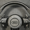 Matte Carbon Fiber Audi RS4 RS6 TT Steering Wheel with Alcantara Stitching