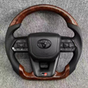 Wood Grain Steering Wheel for Toyota 86 Land Cruiser Hiace Commuter Sienna