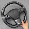 Customized All Carbon Fiber Steering Wheel for Tesla Model 3 Model Y with Airbag Cover