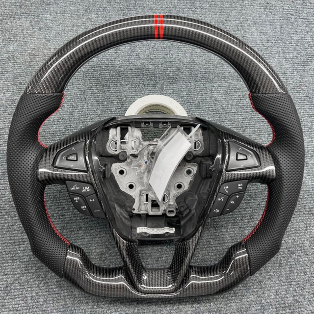 Suitable for Ford Mondeo Carbon Fiber Steering Wheel with 12 O'clock Return Mark