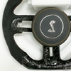 Forged carbon fiber Ford Mustang steering wheel Ford Custom Real Carbon Fiber Mustang Steering Wheel