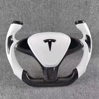 Gloss Carbon Tesla Model 3 Model Y Model X Model S Racing Steering Wheel