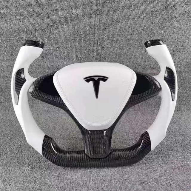 Gloss Carbon Tesla Model 3 Model Y Model X Model S Racing Steering Wheel