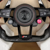 Volkswagen VW Custom Real Carbon Fiber Golf GTI Steering Wheel Contrast Stitching Genuine Leather Tiguan Steering Wheel